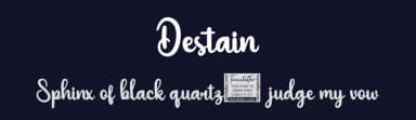 Destain by twinletter — Script Handwritten Font — thumbnail 2