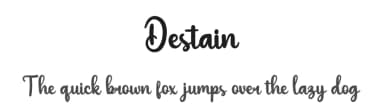 Destain by twinletter — Script Handwritten Font — thumbnail 1