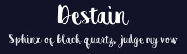Destain by greataris — Script Handwritten Font — thumbnail 2