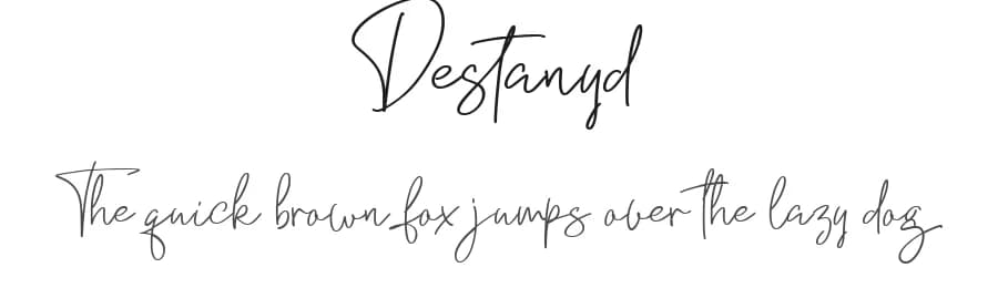 Destanyd by Creatype Studio — Script Handwritten Font