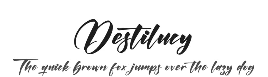 Destilucy by Letterena Studios — Script Handwritten Font