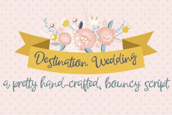 Destination Wedding Font by Illustration Ink — Script Handwritten Font