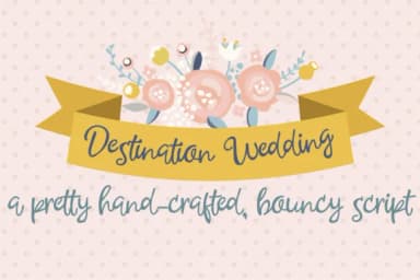 Destination Wedding Font by Illustration Ink — Script Handwritten Font — thumbnail 1