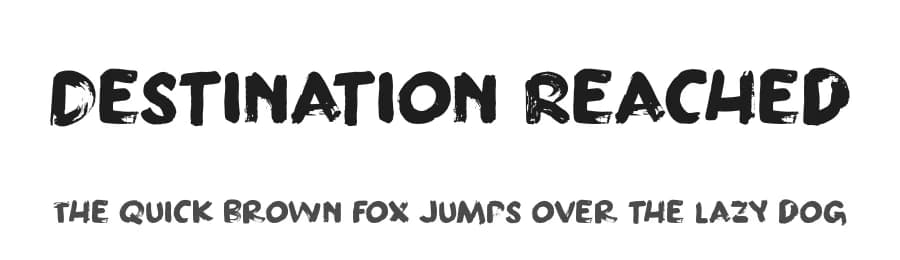 Destination Reached by Hanoded — Script Handwritten Font