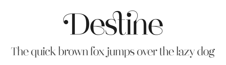 Destine by Ef Studio — Serif Font