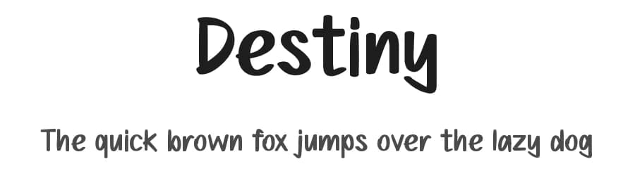 Destiny by Pinisiart — Script Handwritten Font