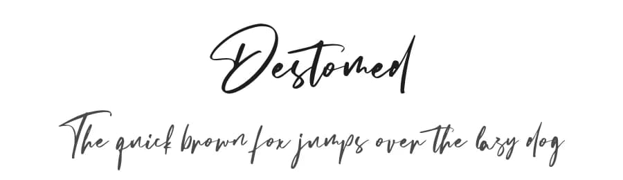 Destomed by Vultype — Script Handwritten Font
