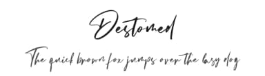 Destomed by Vultype — Script Handwritten Font — thumbnail 1