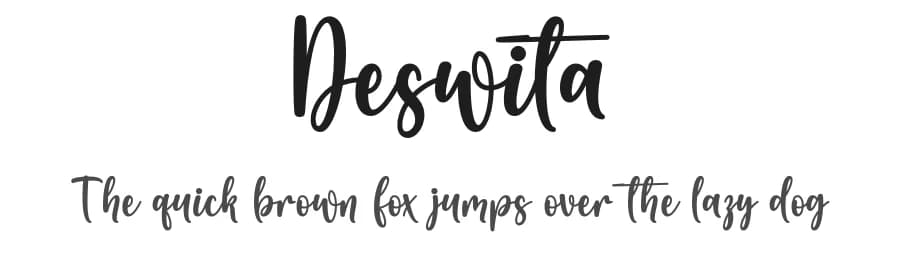 Deswita by Wahyu Studio — Script Handwritten Font