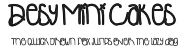 Desy Mini Cakes by Des Gomez — Script Handwritten Font — thumbnail 1