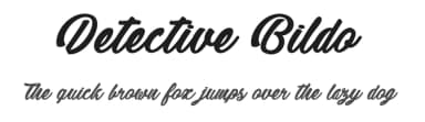 Detective Bildo by dcoxy - Greg Medina — Script Handwritten Font — thumbnail 1