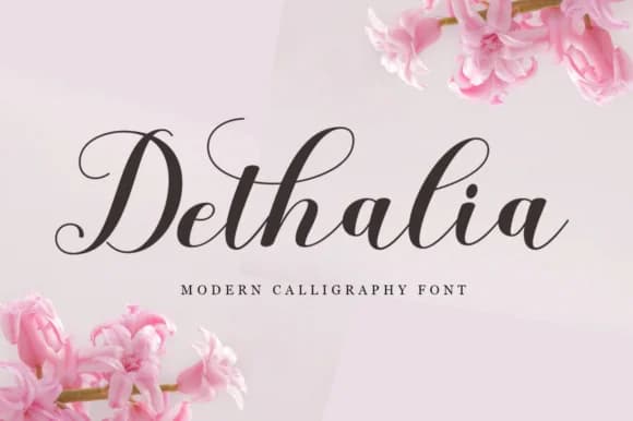 Dethalia Script Font by rastype1010 — Script Handwritten Font