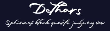 Dethars by InspiraType — Script Handwritten Font — thumbnail 2