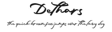 Dethars by InspiraType — Script Handwritten Font — thumbnail 1