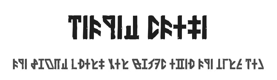 Dethek Stone by Pixel Sagas — Dingbats Font