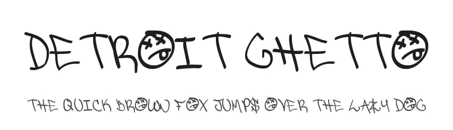 Detroit Ghetto by Ronald Jackson — Script Handwritten Font