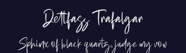 Dettfass Trafalgar by Integritype Studio — Script Handwritten Font — thumbnail 2