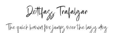 Dettfass Trafalgar by Integritype Studio — Script Handwritten Font — thumbnail 1