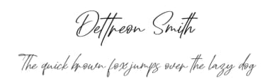 Dettreon Smith by Letterena Studios — Script Handwritten Font — thumbnail 1