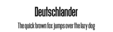 Deutschlander by Sharkshock — Sans Serif Font — thumbnail 1
