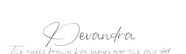 Devandra by Mariyana — Script Handwritten Font — thumbnail 1