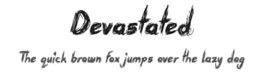 Devastated by JSH creates — Script Handwritten Font — thumbnail 1