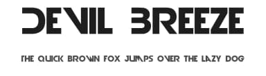 Devil Breeze by WesLo Fonts — Sans Serif Font — thumbnail 1