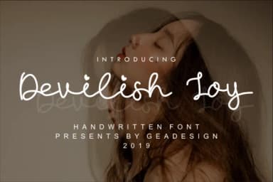 Devilish Joy Font by geadesign — Script Handwritten Font — thumbnail 1
