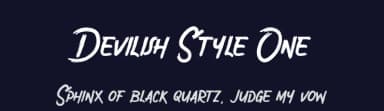 Devilish Style One by Typotopia Studio — Script Handwritten Font — thumbnail 2