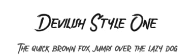 Devilish Style One by Typotopia Studio — Script Handwritten Font — thumbnail 1