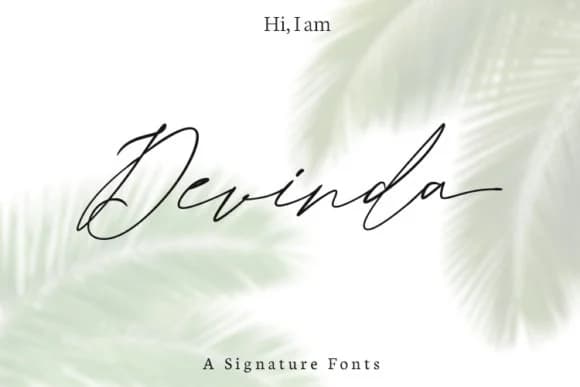 Devinda Font by damasyp — Script Handwritten Font