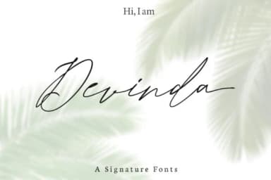 Devinda Font by damasyp — Script Handwritten Font — thumbnail 1
