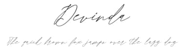 Devinda by Damasyp — Script Handwritten Font — thumbnail 1