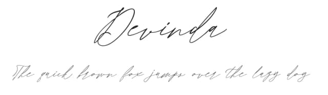 Devinda by Damasyp — Script Handwritten Font