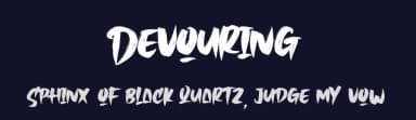 Devouring by Vztype Studio — Script Handwritten Font — thumbnail 2
