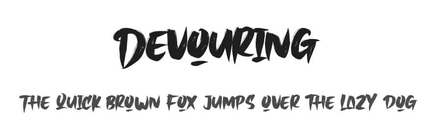 Devouring by Vztype Studio — Script Handwritten Font