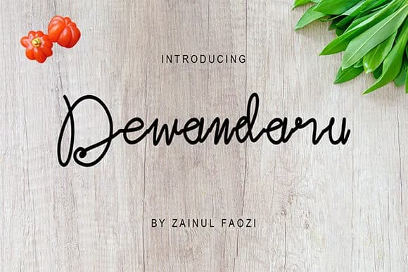 Dewandaru Font by Patuh Karya — Script Handwritten Font — preview 1