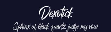 Dexotick by Dhan Studio — Script Handwritten Font — thumbnail 2