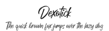 Dexotick by Dhan Studio — Script Handwritten Font — thumbnail 1