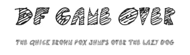 DF Game Over by Ko Sliggers — Script Handwritten Font — thumbnail 1