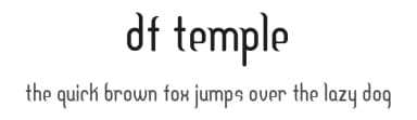 DF Temple by DiagnostiK foundation DF667 — Sans Serif Font — thumbnail 1