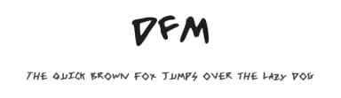 DFM by Brandon Ballard — Script Handwritten Font — thumbnail 1