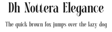 Dh Nottera Elegance by Dharmas Foundry — Serif Font — thumbnail 1