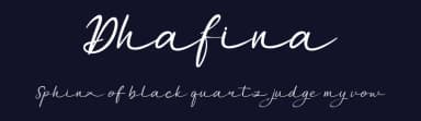 Dhafina by nomlimofont — Script Handwritten Font — thumbnail 2