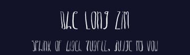 Dhe Long Zim by dhe fontana — Script Handwritten Font — thumbnail 2