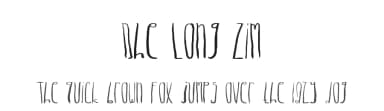Dhe Long Zim by dhe fontana — Script Handwritten Font — thumbnail 1