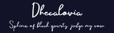 Dhecalovia by Prioritype Co — Script Handwritten Font — thumbnail 2