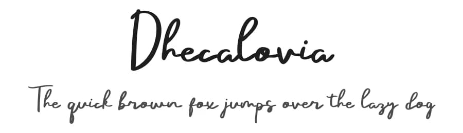 Dhecalovia by Prioritype Co — Script Handwritten Font