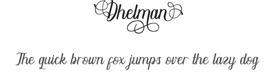 Dhelman by Ahweproject — Script Handwritten Font