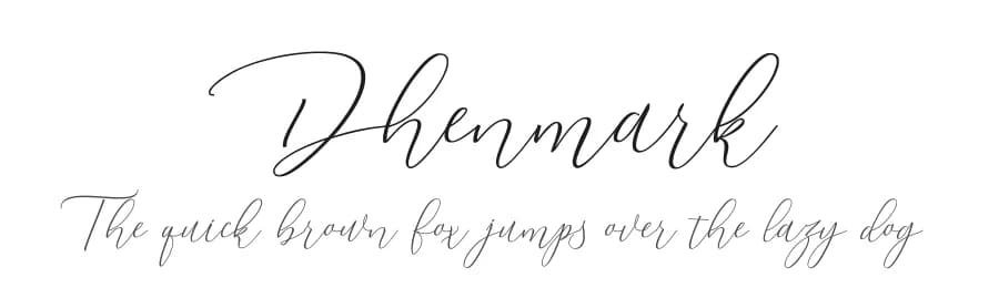 Dhenmark by Balya Studio — Script Handwritten Font